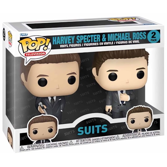 Funko Pop Harvey Specter & Michael Ross - Suits - 2-Pack
