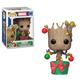 Funko Pop Holiday Groot #399 - Guardiões da Galáxia - Marvel