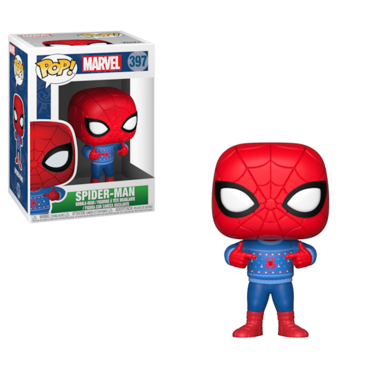 Funko Pop Holiday Spider-man #397 - Spider com Sweater - Marvel