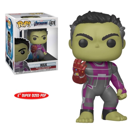 Funko Pop Hulk #478 Oversized - Marvel - Avengers Endgame - Vingadores Ultimato