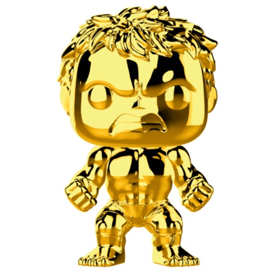 Funko Pop Hulk Gold Chrome #379 - Dourado 10 Years Edition - Marvel