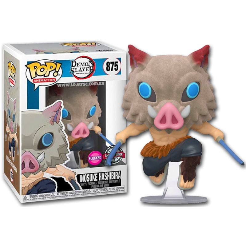 Funko Pop! Demon Slayer - Inosuke Hashibira 875 Flocked (Emp Exclusive Funko Pop! Demon Slayer - Inosuke Hashibira 875 Flocked (Emp Exclusive
