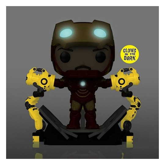 Funko Pop Iron Man with Gantry #905 - Special Edition GITD Brilha no Escuro - Iron Man 2