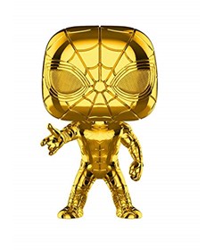 Produto Funko Pop Iron Spider Gold Chrome #440 Aranha de Ferro - 10 Years Edition Dourado - Marvel