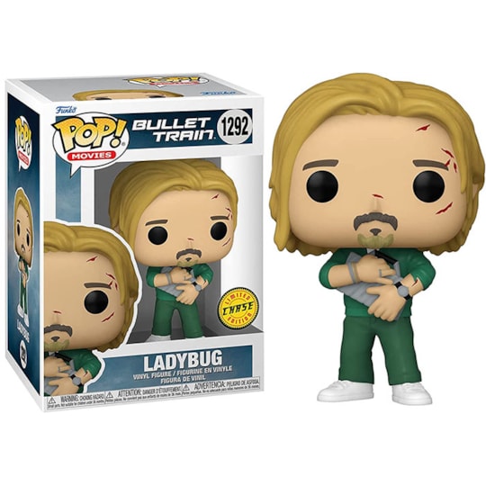 Funko Pop Ladybug Brad Pitt Chase Edition #1292 - Bullet Train