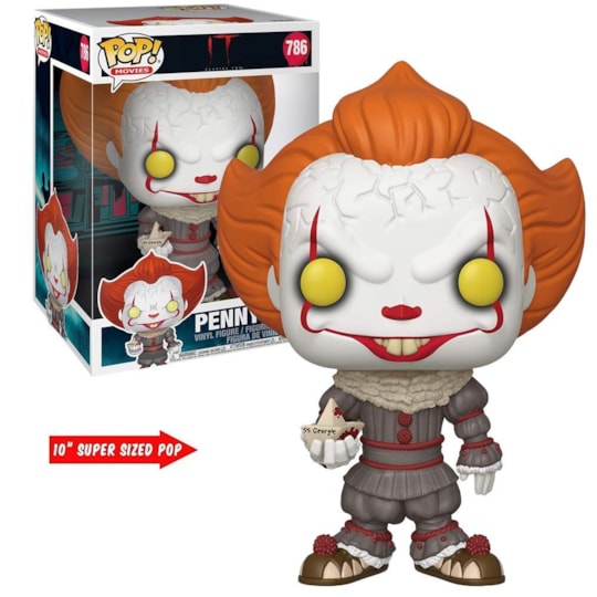 Funko Pop Pennywise with boat #786 Super Sized 25 cm - IT A Coisa - Chapter 2