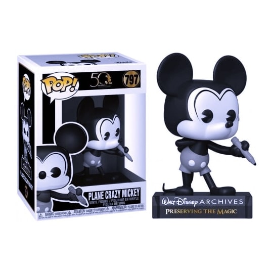 Funko Pop Plane Crazy Mickey #797 - Archives - Disney