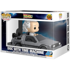 Funko Pop Rides Doc with Time Machine #133 - Back to the Future - De Volta para o Futuro