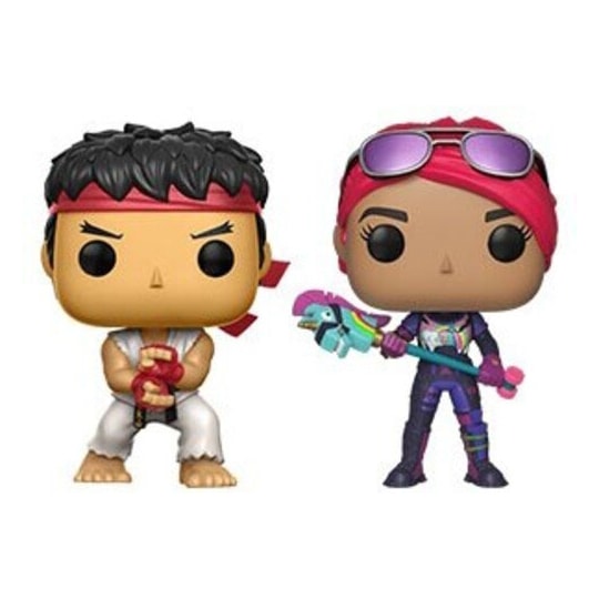 Funko Pop Ryu & Brite Bomber 2-pack - Street Fighter Fortnite