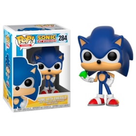 Funko Pop Sonic With Emerald #284 - Sonic Com Esmeralda - Games