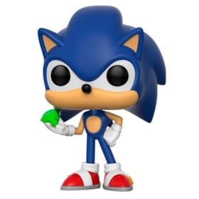 Funko Pop Sonic With Emerald #284 - Sonic Com Esmeralda - Games