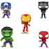 Funko Pop Spider-Man Iron Man Captain America Hulk Black Panther 5-pack