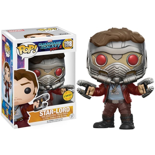 Funko Pop Star Lord Chase Edition #198 - Guardiões Da Galáxia 2 - Marvel