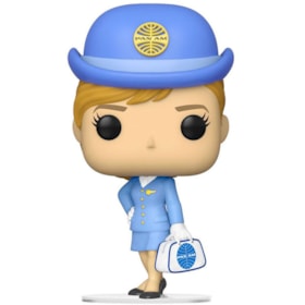 Funko Pop Stewardess with white bag Aeromoça #142 - Pan Am - AD Icons