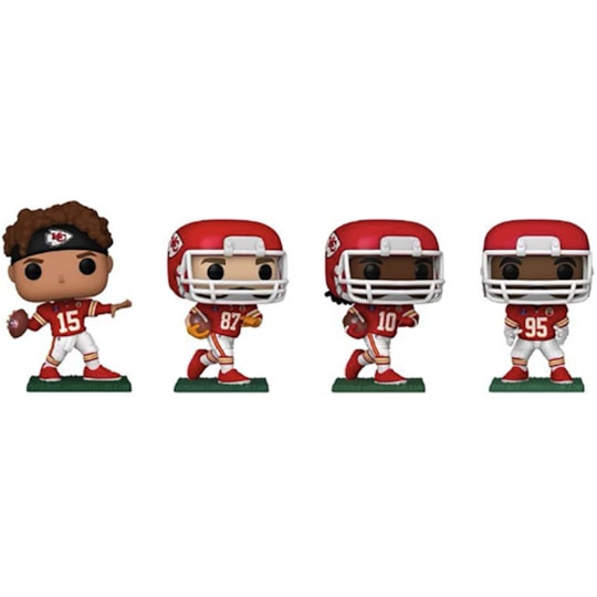 Funko Pop Super Bowl 2024 Kansas City Chiefs 4-pack Fanatics Exclusive NFL