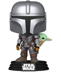 Produto Funko Pop The Mandalorian with Grogu #818 - O Mandaloriano - Star Wars