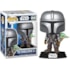 Funko Pop The Mandalorian with Grogu #818 - O Mandaloriano - Star Wars
