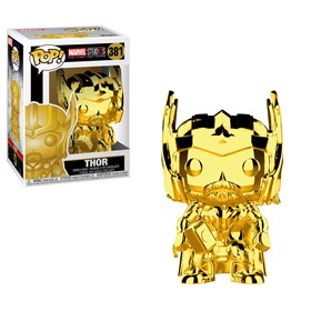 Funko Pop Thor Gold Chrome #381 - Dourado 10 Years Edition - Marvel