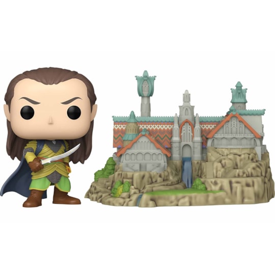 Funko Pop Town Elrond with Rivendell #1747 - Lord of the Rings - Senhor dos Anéis