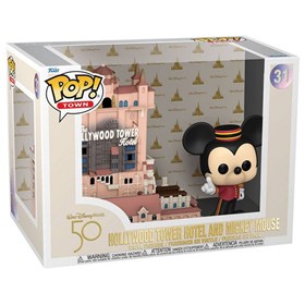 Funko Pop Town Hollywood Tower Hotel and Mickey Mouse #31 - Walt Disney World 50th Anniversary