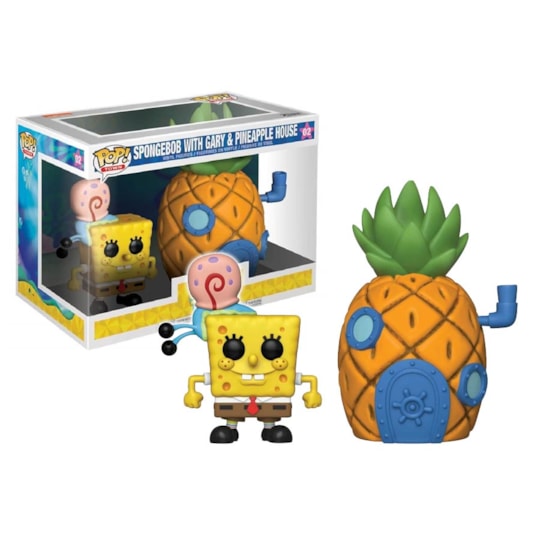 Funko Pop Town Spongebob with Gary & Pineapple House #02 - Bob Esponja