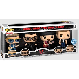 Funko Pop U2 Zoo TV Tour Adam Bono The Edge Larry 4-pack - Special Edition - Pop Rocks!