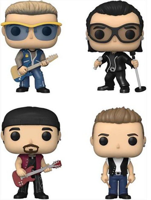 Funko Pop U2 Zoo TV Tour Adam Bono The Edge Larry 4-pack - Special