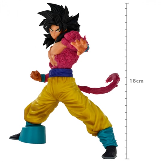 Boneco Dragon Ball Z Goku Super Sayajin Cabelo Azul Colecionável