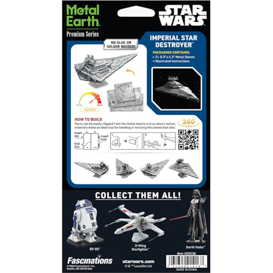 Fascinations Metal Earth Star Wars The Mandalorian Kit de construction découpé au laser 3D – À partir de 14 ans – The Mandalorian
