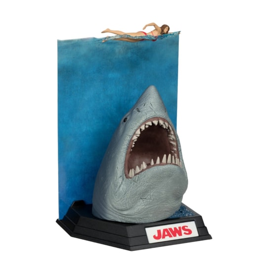 Jaws 6" Scale Posed Figure Tubarão 50th Anniversary Movie Maniacs