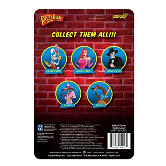 Jessica Rabbit Reaction Figures Wave 1 - Uma Cilada para Roger Rabbit - Who Framed Roger Rabbit - Super7