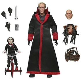 Jigsaw Killer Robe Preto Ultimate Saw Jogos Mortais - NECA