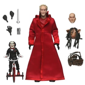 Jigsaw Killer Robe Vermelho Ultimate Saw Jogos Mortais - NECA