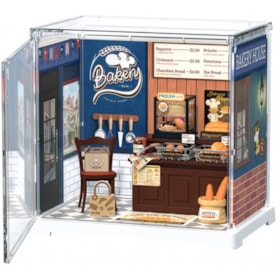 Kit de Montar Butter Bakery House Book Nook Diorama para prateleira - Hands Craft Rolife