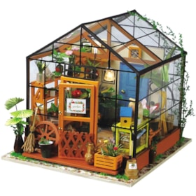 Kit de Montar Cathy's Flower House Book Nook Diorama Hands Craft Rolife