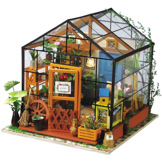 Kit de Montar Cathy's Flower House Book Nook Diorama Hands Craft Rolife