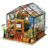Kit de Montar Cathy's Flower House Book Nook Diorama Hands Craft Rolife
