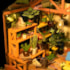 Kit de Montar Cathy's Flower House Book Nook Diorama Hands Craft Rolife