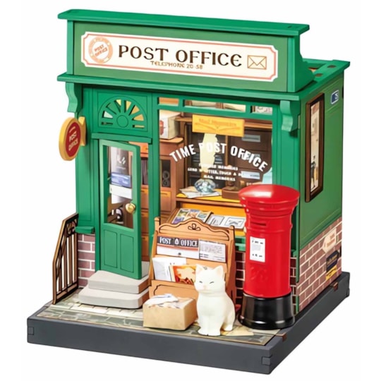 Kit de Montar Century Post Office Miniature House Kit - Hands Craft Rolife