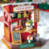 Kit de Montar Cocoa Shop Book Nook Diorama para prateleira - Hands Craft Rolife