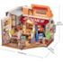 Kit de Montar Corner Bookstore Book Nook Diorama para prateleira - Hands Craft Rolife