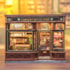 Kit de Montar Corner Coffee Shop Book Nook Diorama para prateleira - Hands Craft Cutebee