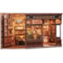 Kit de Montar Corner Coffee Shop Book Nook Diorama para prateleira - Hands Craft Cutebee