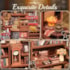 Kit de Montar Corner Coffee Shop Book Nook Diorama para prateleira - Hands Craft Cutebee