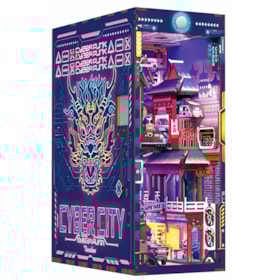 Kit de Montar Cyber City Book Nook - Diorama para prateleira - Hands Craft - Tonecheer