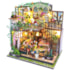 Kit de Montar Darcy Flower House Book Nook Diorama para prateleira - Hands Craft Hongda