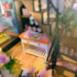 Kit de Montar Darcy Flower House Book Nook Diorama para prateleira - Hands Craft Hongda