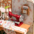 Kit de Montar Elsa's Tailoring Book Nook Diorama para prateleira Hands Craft Rolife