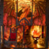 Kit de Montar Ember Throne Book Nook Diorama para prateleira - Hands Craft