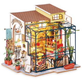 Kit de Montar Emily's Flower Shop Book Nook Diorama para prateleira Hands Craft Rolife